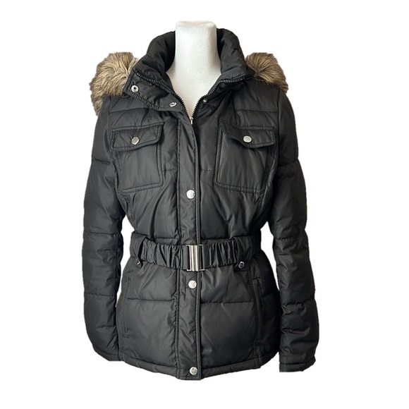 Esprit Jackets & Blazers - ESPRIT Black Down Alternative Quilted Puffer Ski Jacket Winter Coat Parka Medium